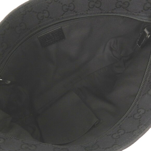 GUCCI Authentic Black Leather Shoulder Bag - Picture 7 of 11